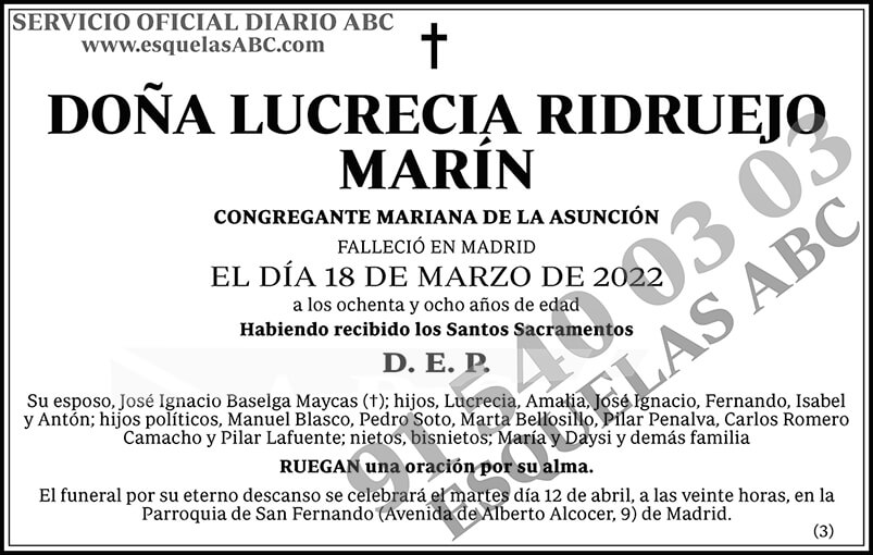 Lucrecia Ridruejo Marín