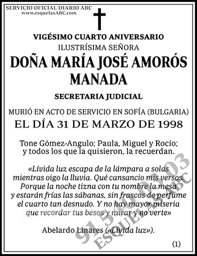María José Amorós Manada