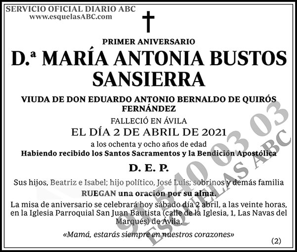 María Antonia Bustos Sansierra