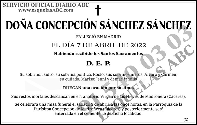 Concepción Sánchez Sánchez