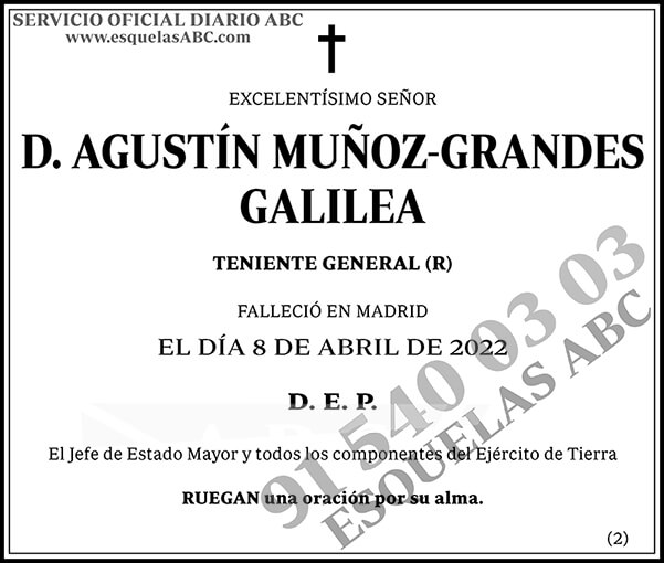 Agustín Muñoz-Grandes Galilea