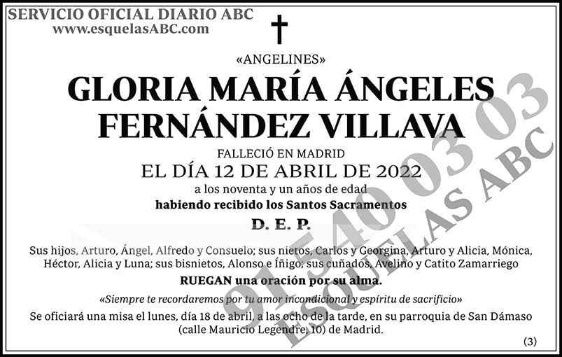Gloria María Ángeles Fernández Villava