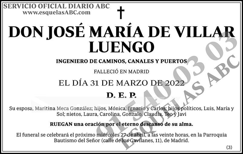 José María de Villar Luengo