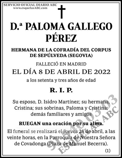 Paloma Gallego Pérez