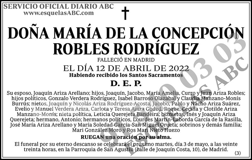 María de la Concepción Robles Rodríguez