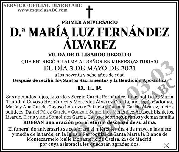 María Luz Fernández Álvarez