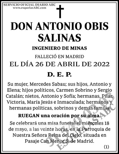 Antonio Obis Salinas
