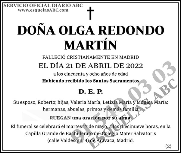 Olga Redondo Martín