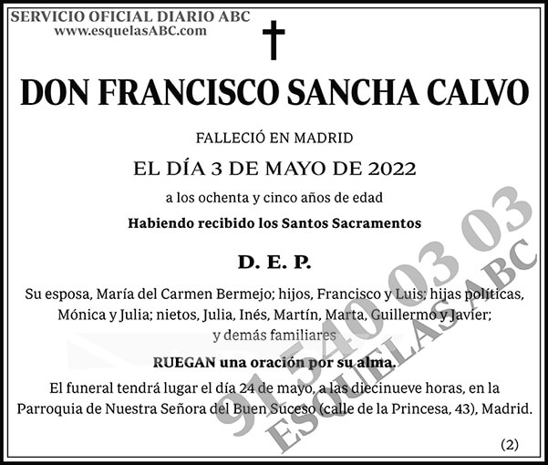 Francisco Sancha Calvo