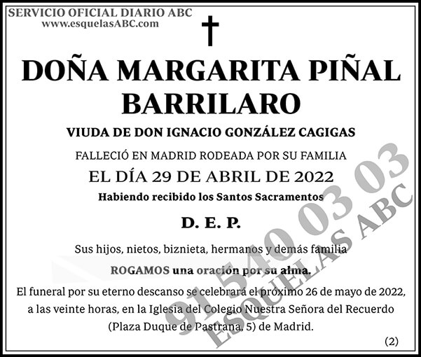 Margarita Piñal Barrilaro