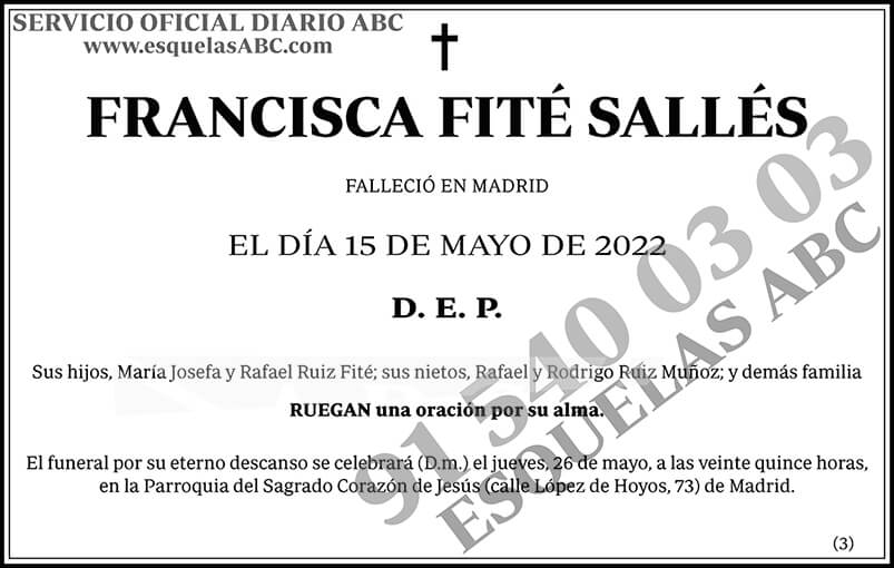 Francisca Fité Sallés