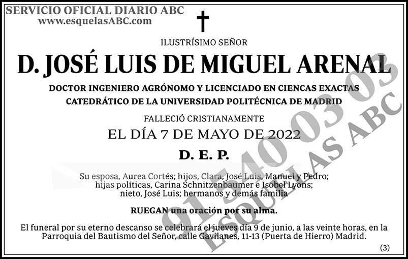 José Luis de Miguel Arenal