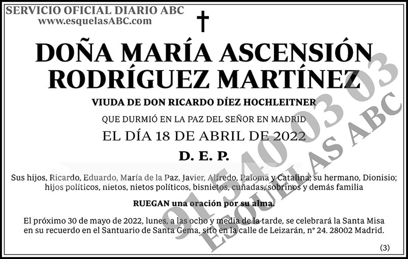 María Ascensión Rodríguez Martínez
