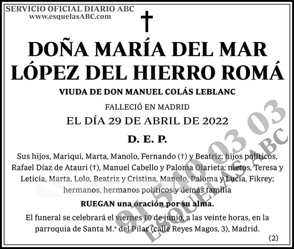 María del Mar López del Hierro Romá