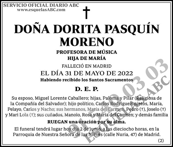 Dorita Pasquín Moreno