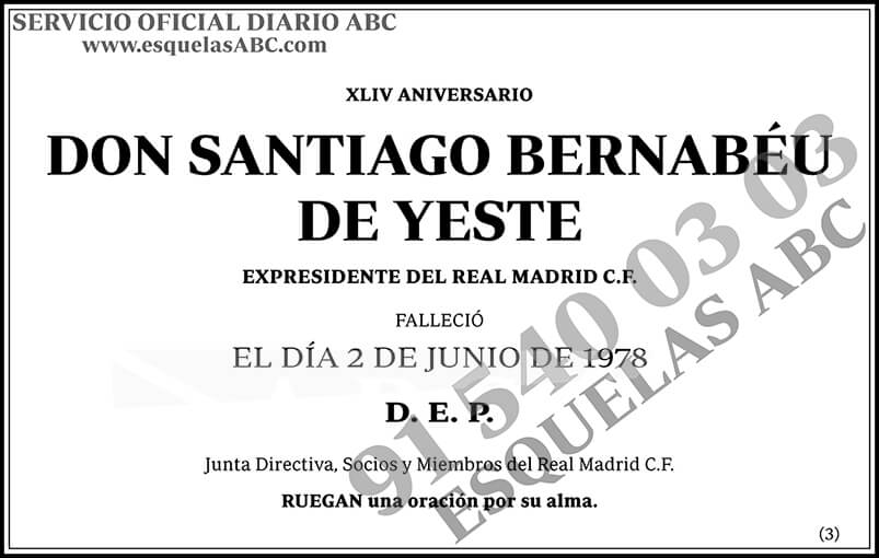 Santiago Bernabéu de Yeste