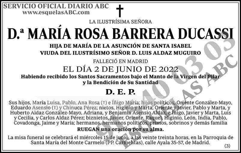 María Rosa Barrera Ducassi