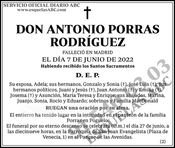 Antonio Porras Rodríguez