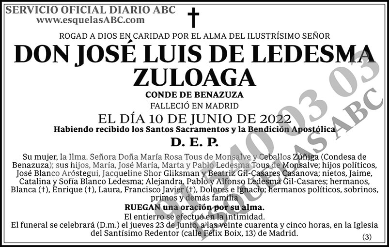 José Luis de Ledesma Zuloaga
