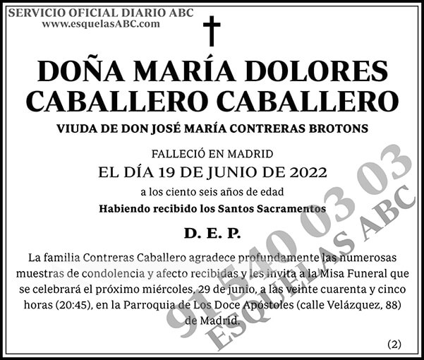 María Dolores Caballero Caballero