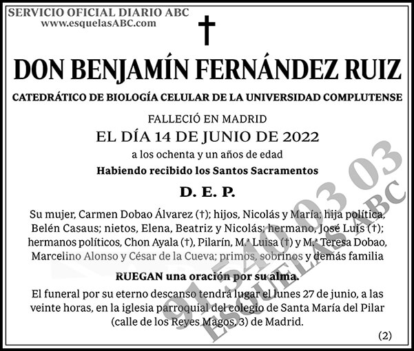 Benjamín Fernández Ruiz