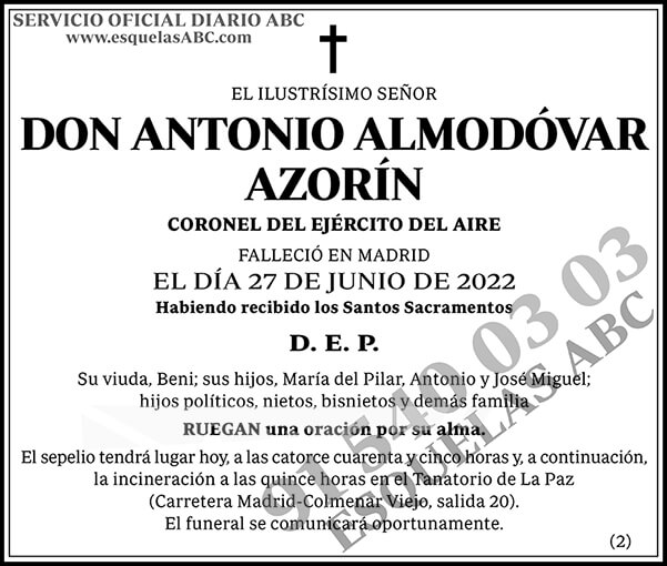 Antonio Almodóvar Azorín
