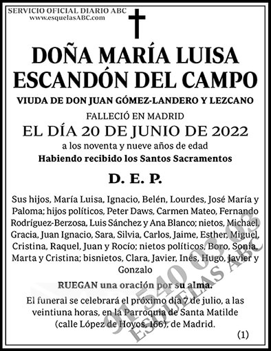 María Luisa Escandón del Campo