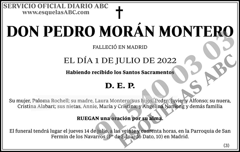 Pedro Morán Montero