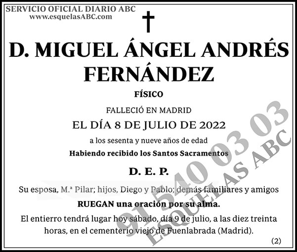 Miguel Ángel Andrés Fernández