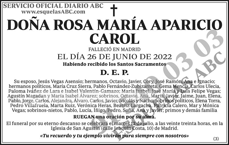 Rosa María Aparicio Carol