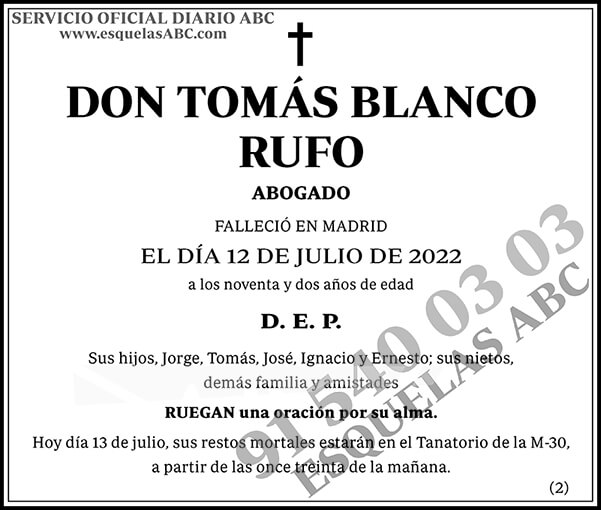 Tomás Blanco Rufo