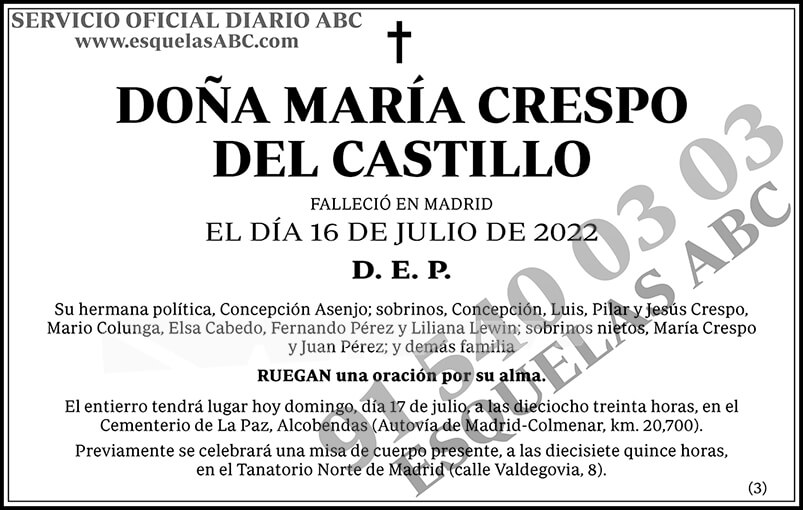 María Crespo del Castillo