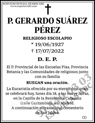 Gerardo Suárez Pérez
