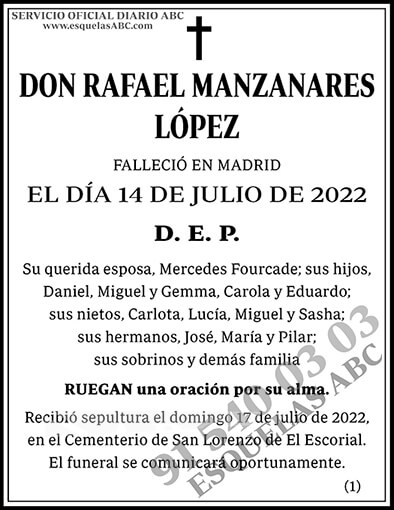 Rafael Manzanares López