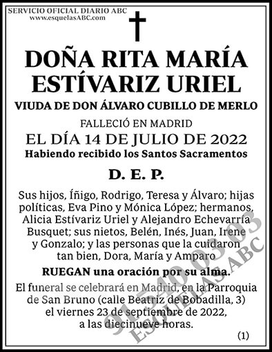 Rita María Estívariz Uriel