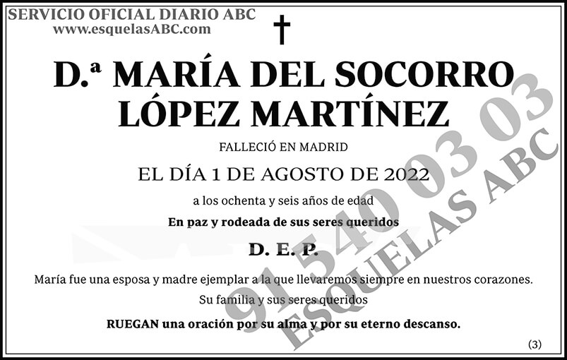 María del Socorro López Martínez