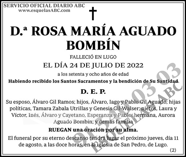 Rosa María Aguado Bombín
