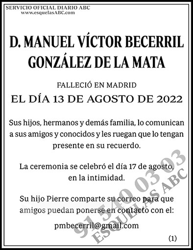 Manuel Víctor Becerril González de la Mata