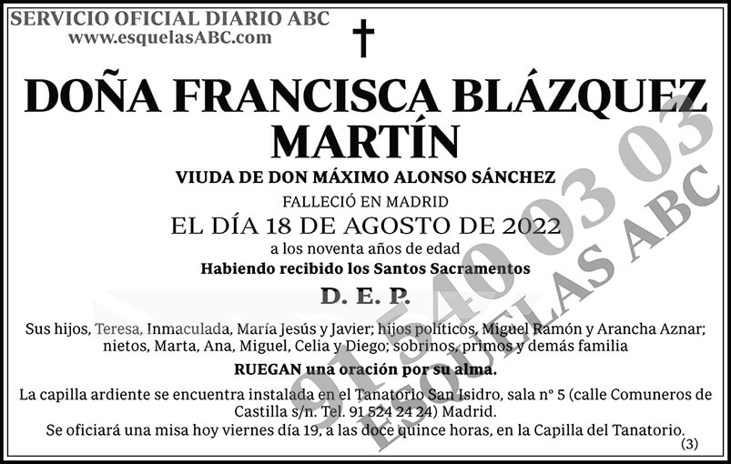 Francisca Blázquez Martín