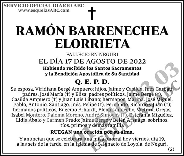Ramón Barrenechea Elorrieta