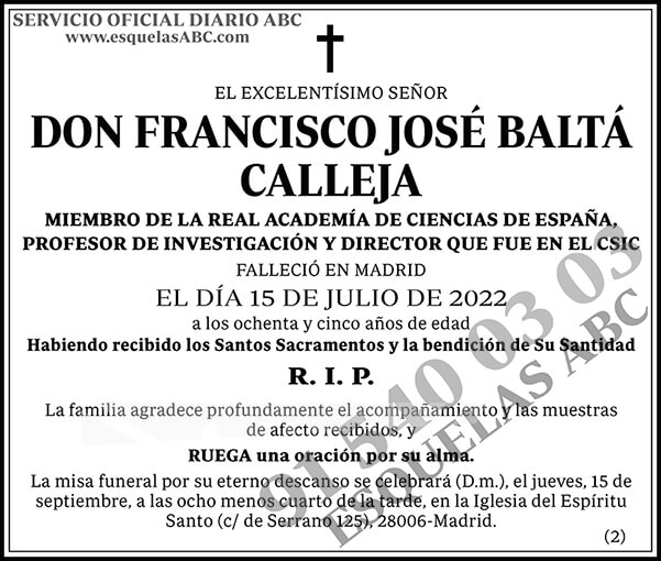 Francisco José Baltá Calleja