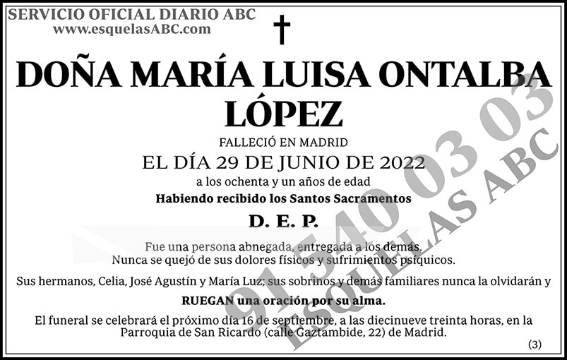 María Luisa Ontalba López