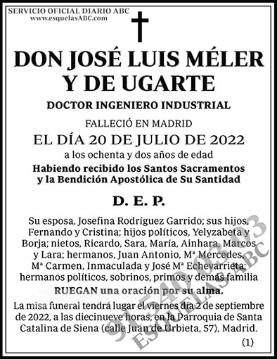 José Luis Méler y de Ugarte
