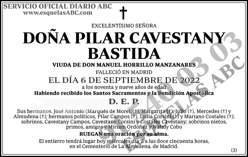 Pilar Cavestany Bastida