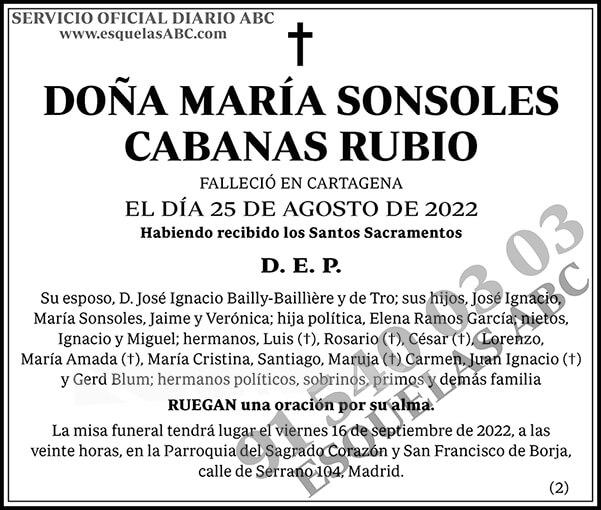María Sonsoles Cabanas Rubio