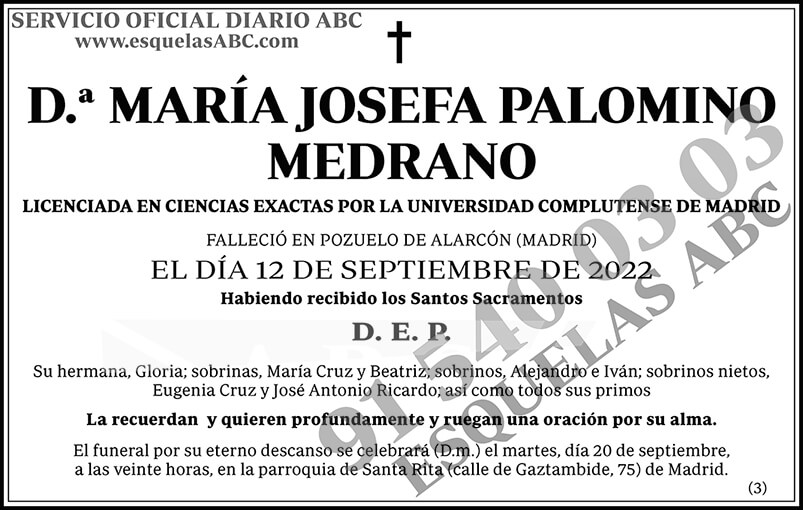 María Josefa Palomino Medrano