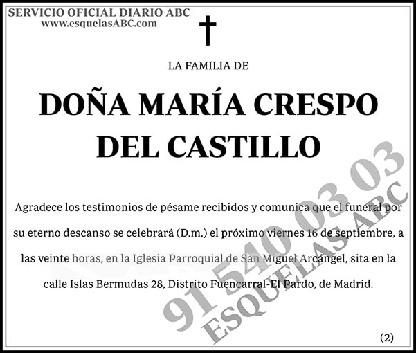 María Crespo del Casillo