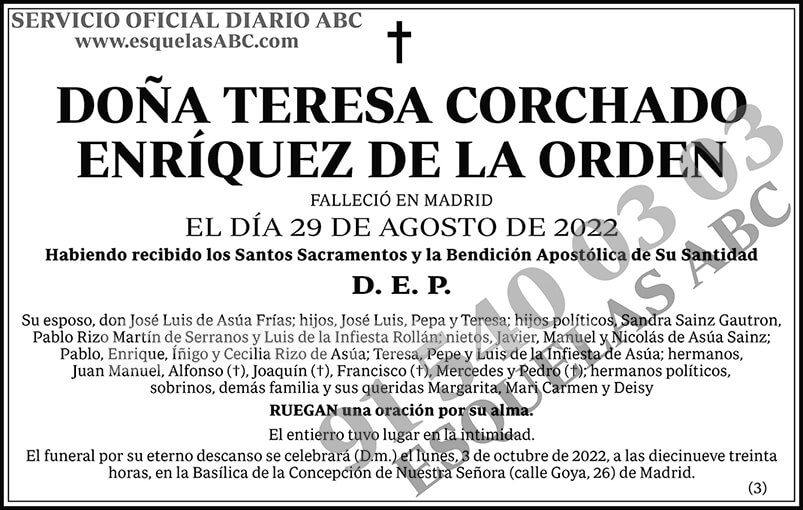 Teresa Corchado Enríquez de la Orden