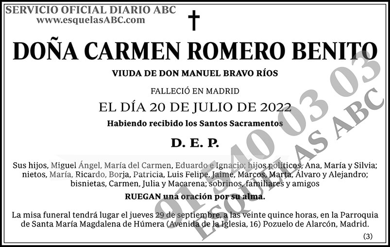 Carmen Romero Benito