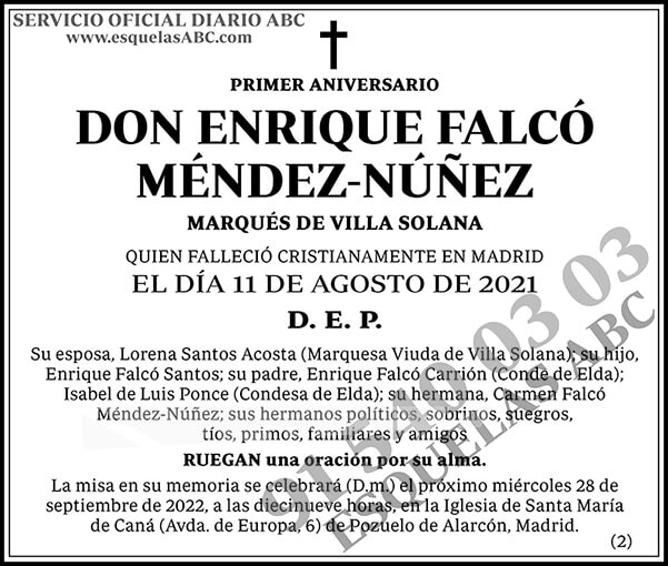 Enrique Falcó Méndez-Núñez